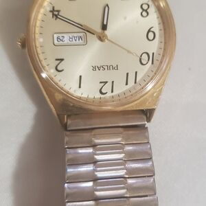 Pulsar Classic Gold and Silver Timepiece